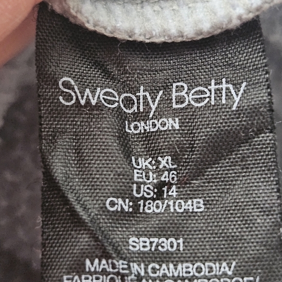 Sweaty Betty Galvanise Running Hoodie Fleece + Wool, Mirage Green, Sz XL - Picture 9 of 10